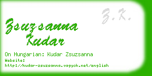 zsuzsanna kudar business card